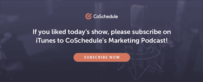If you liked today's show, please subscribe on iTunes to the Actionable Marketing Podcast