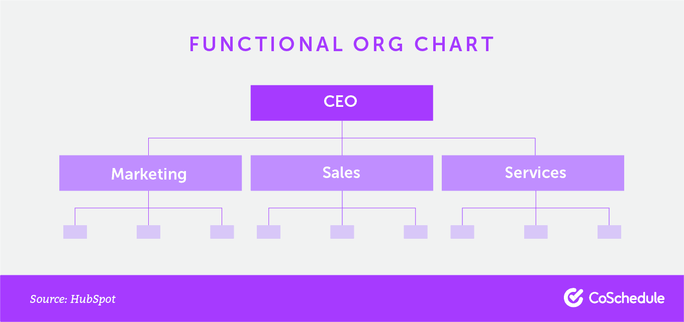 Functional org chart.