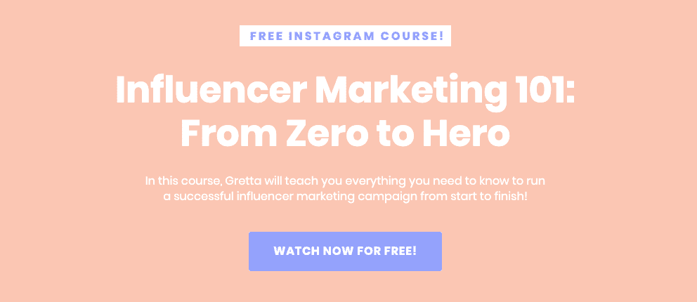 Later's influencer marketing 101: from zero to hero course.
