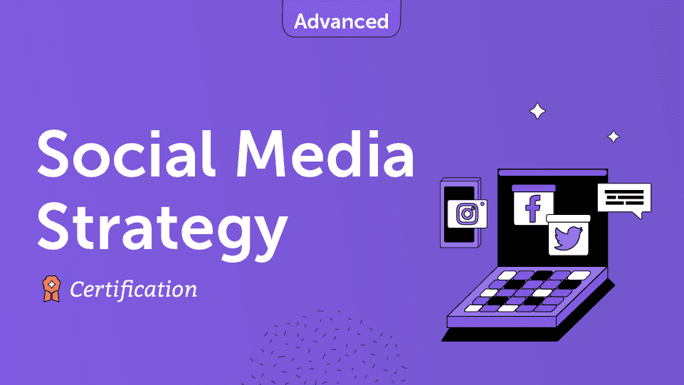 Social Media Strategy Course Card