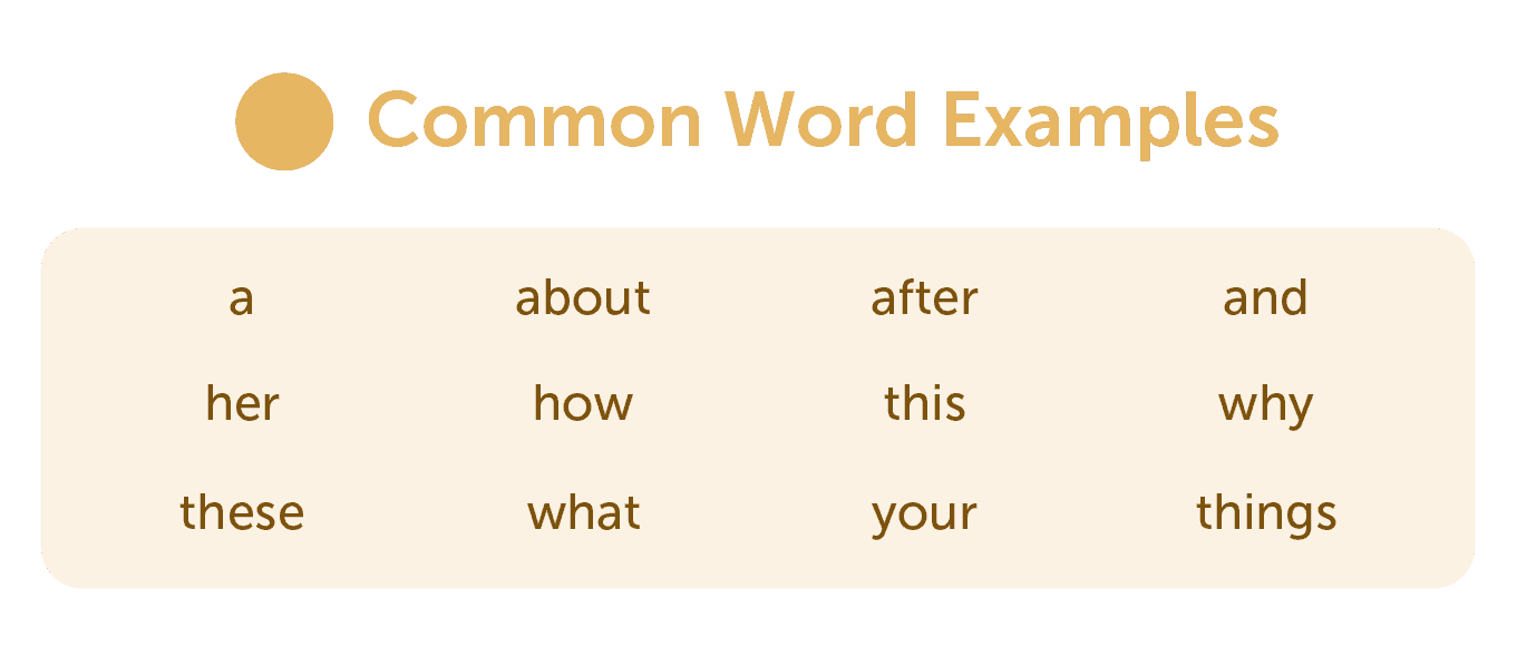 Common word examples