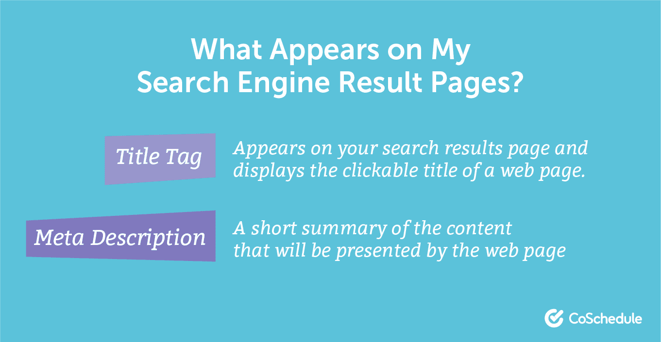 Search engine result page content