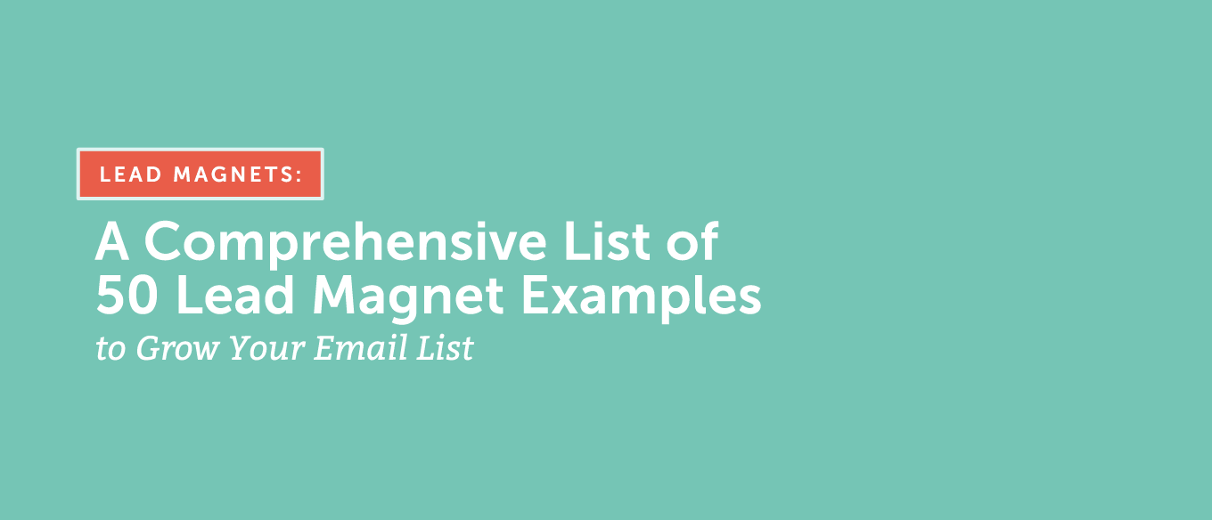 Cover Image for Lead Magnets: A Comprehensive List of 50 Lead Magnet Examples to Grow Your Email List