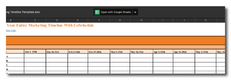 Opening a spreadsheet in Google Sheets