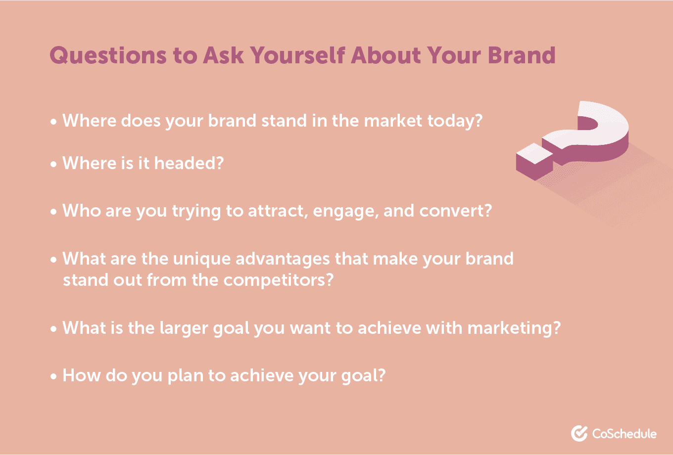 Questions to ask about your brand