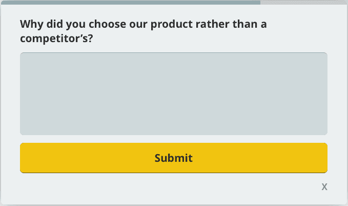 Survey question
