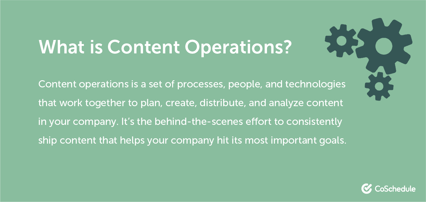 Definition of content operations