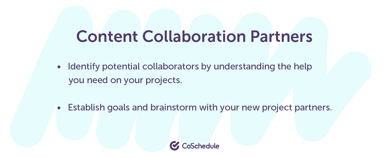 Content collaboration partners