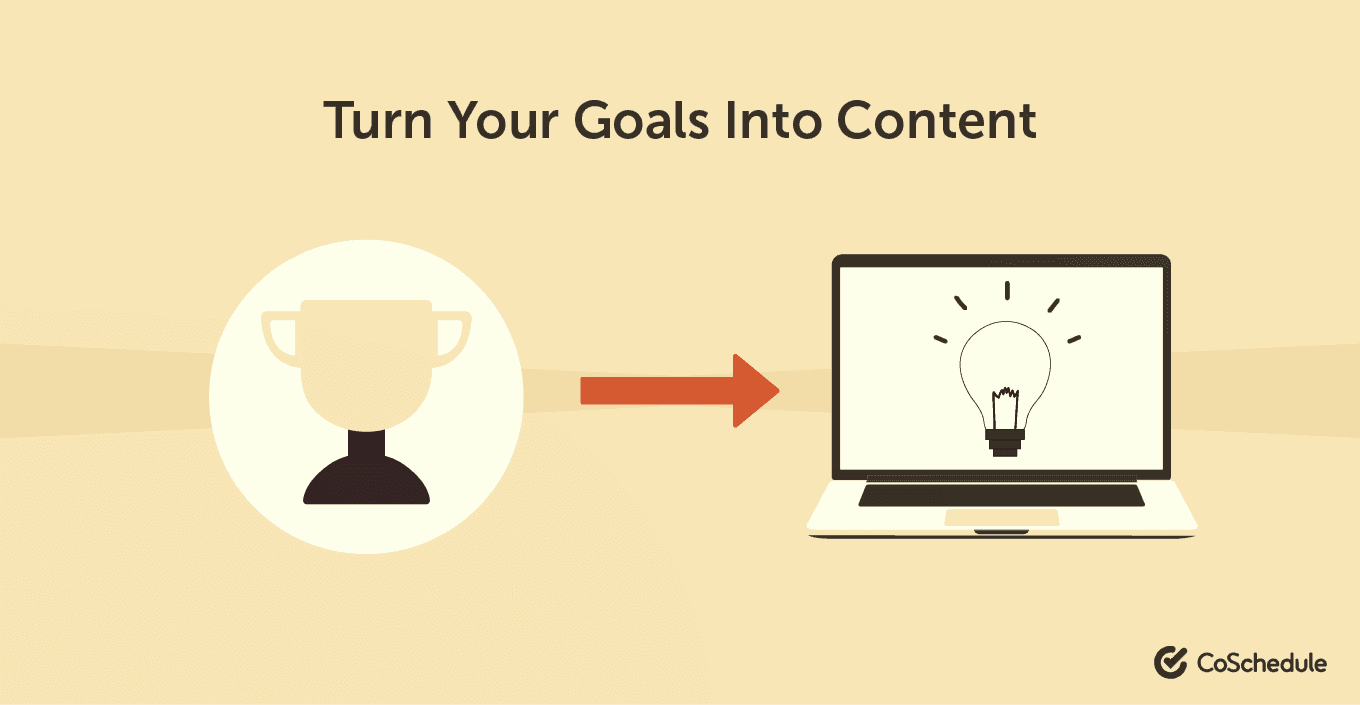 Turn your goals into content