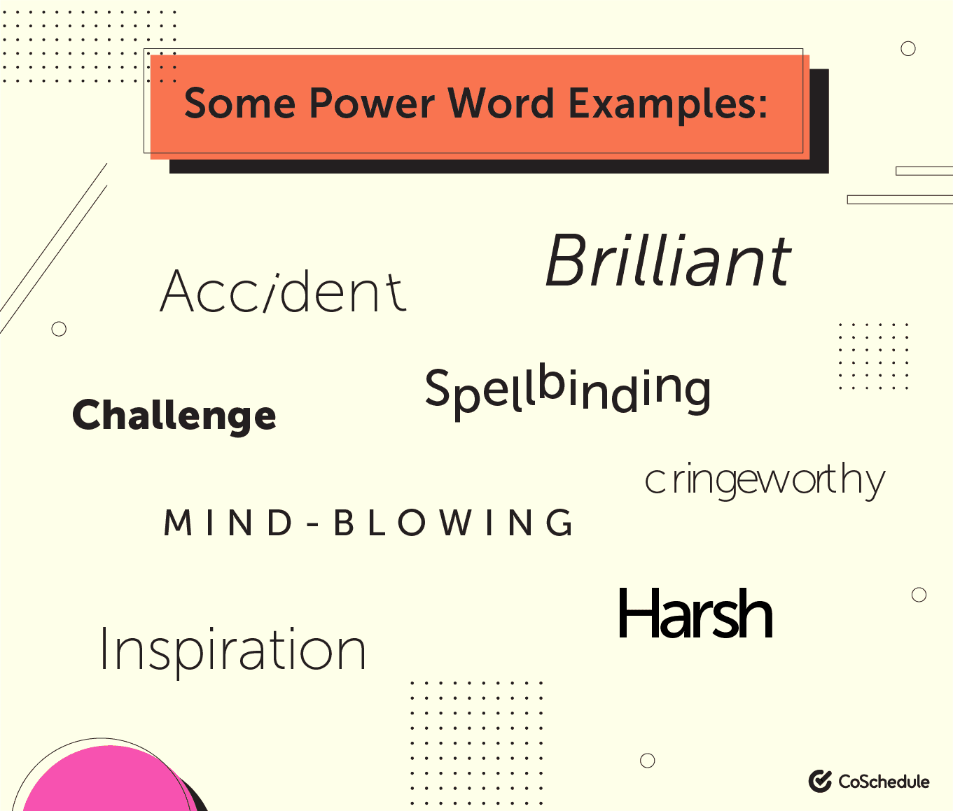 Examples of power words.