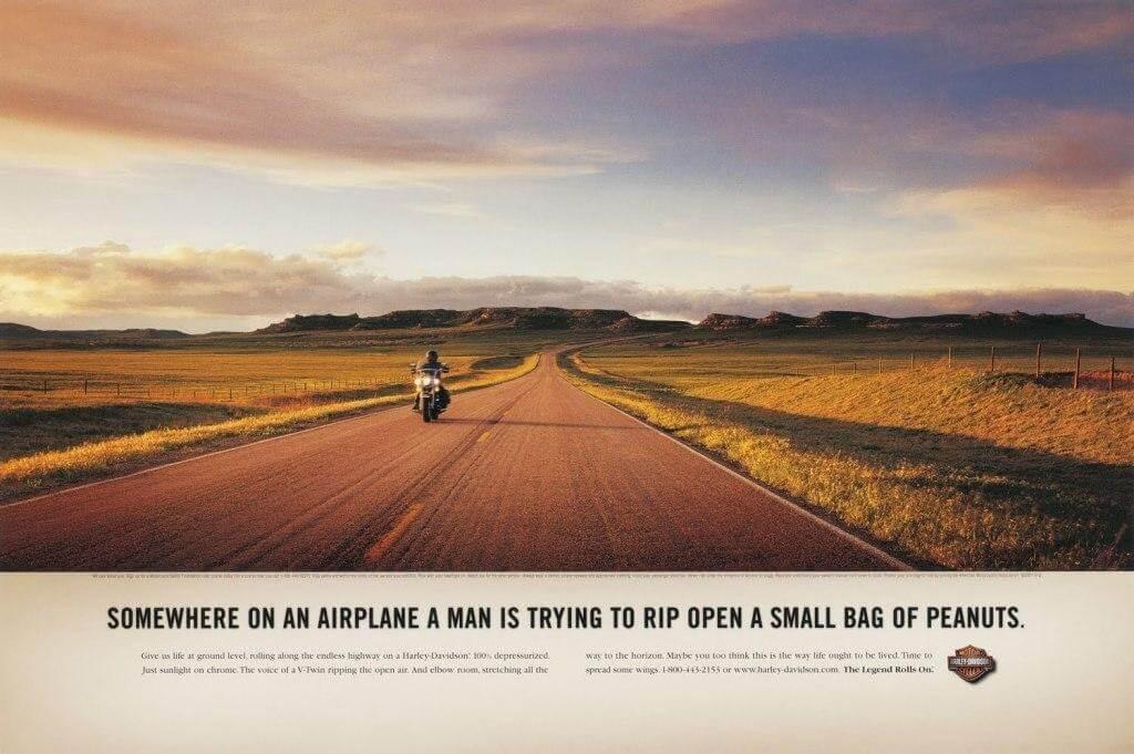 Harley-Davidson strong advertising headline