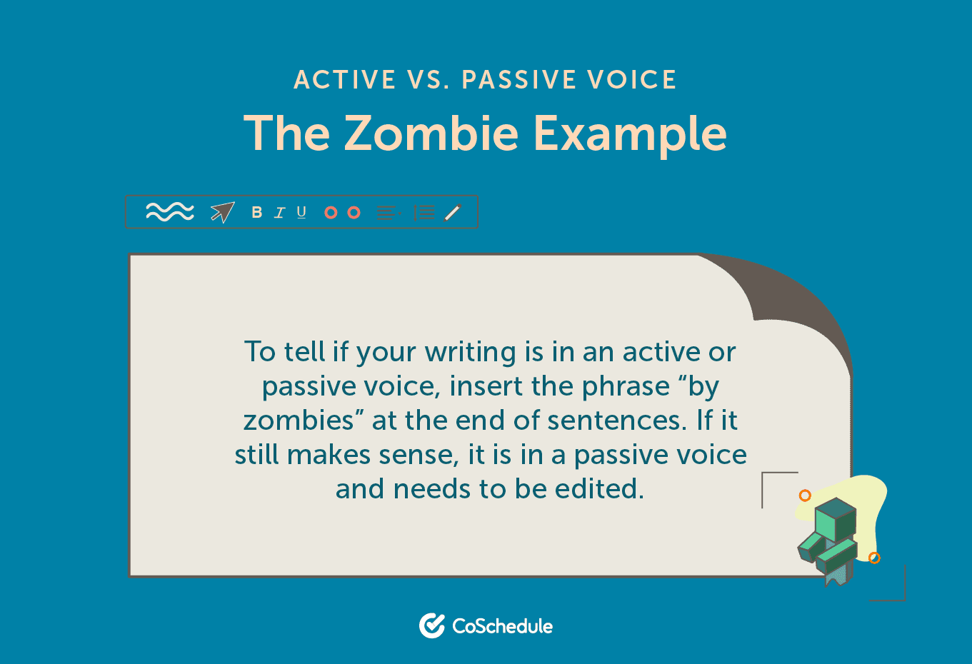 The zombie method to determine active vs. passive voice