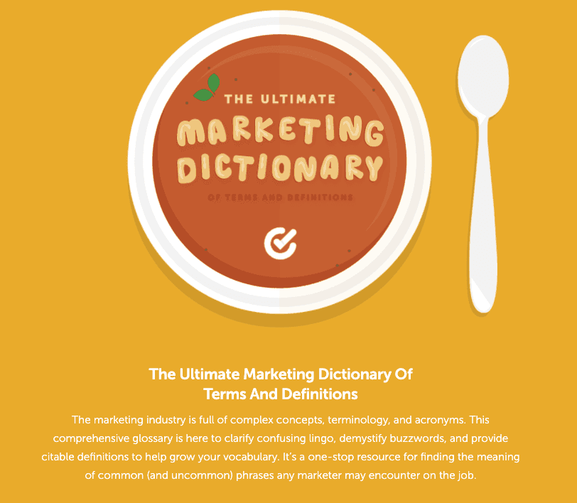 CoSchedule marketing dictionary