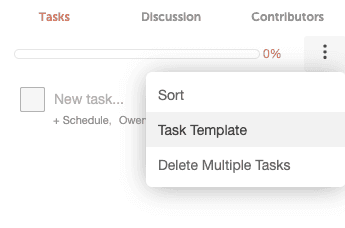 Task templates marketing calendar