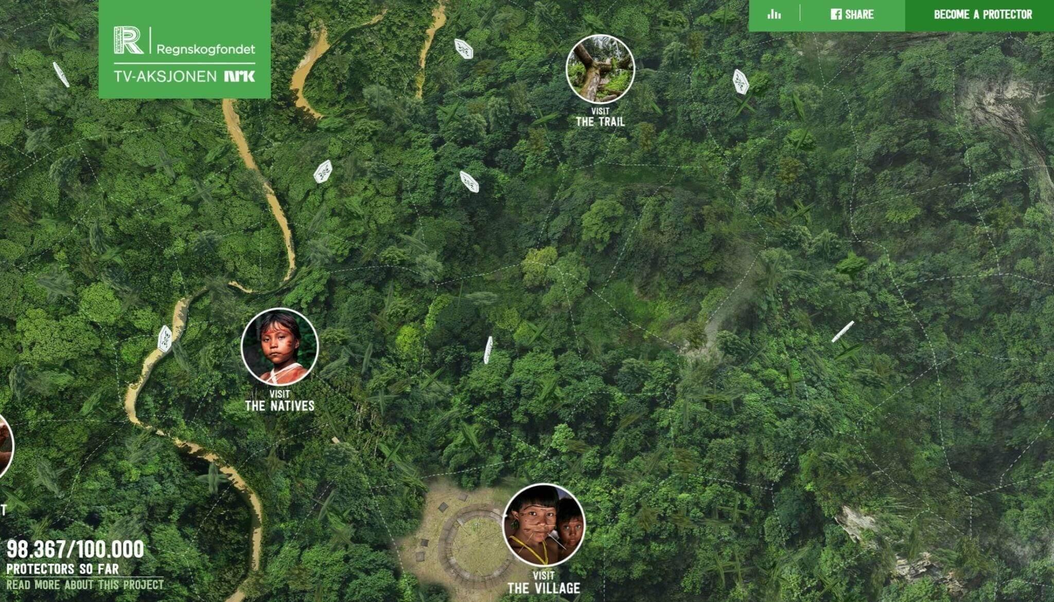 Rainforest Arkivert content personalization