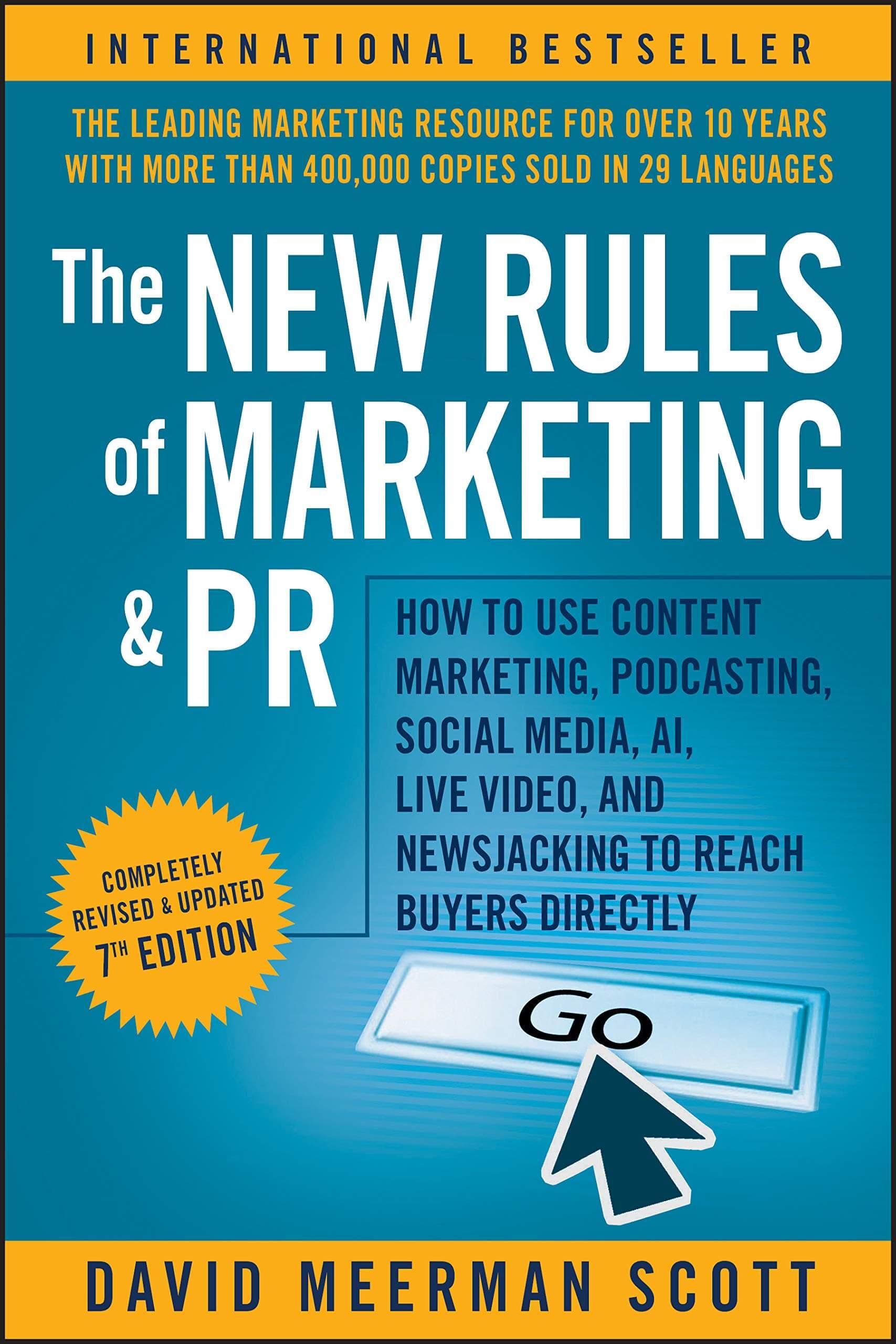 Book cover for David Meerman Scott's "The New Rules of Marketing and PR"