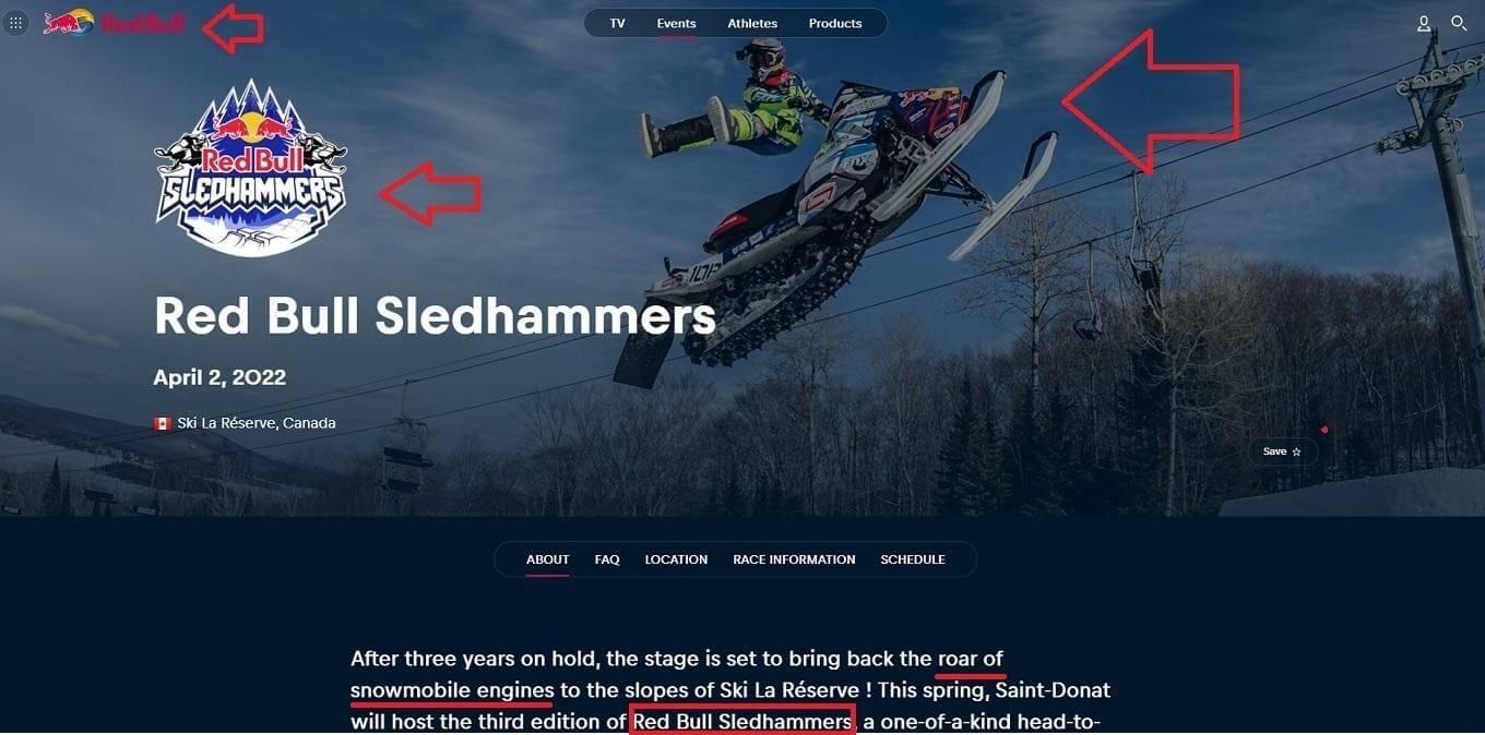 Red bull sledhammers event marketing idea