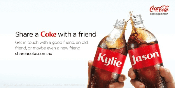 Share a coke was a great social media campaign