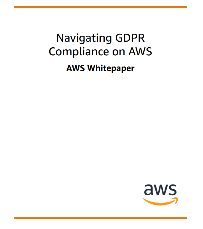 Cover page of an AWS white paper