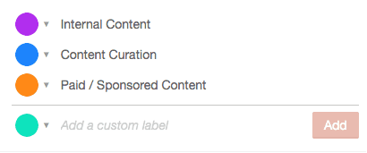 Content Type: Internal Content, Content Curation, Paid / Sponsored Content