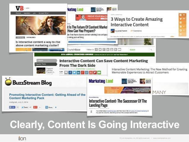 Clearly, Content Is Going Interactive © i-on interactive, inc. All rights reserved • www.ioninteractive.com 