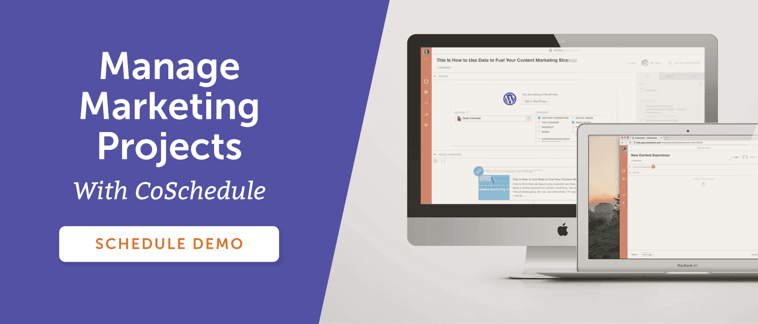 Manage Marketing Projects With CoSchedule
