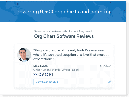 Org Chart Software customer case study.