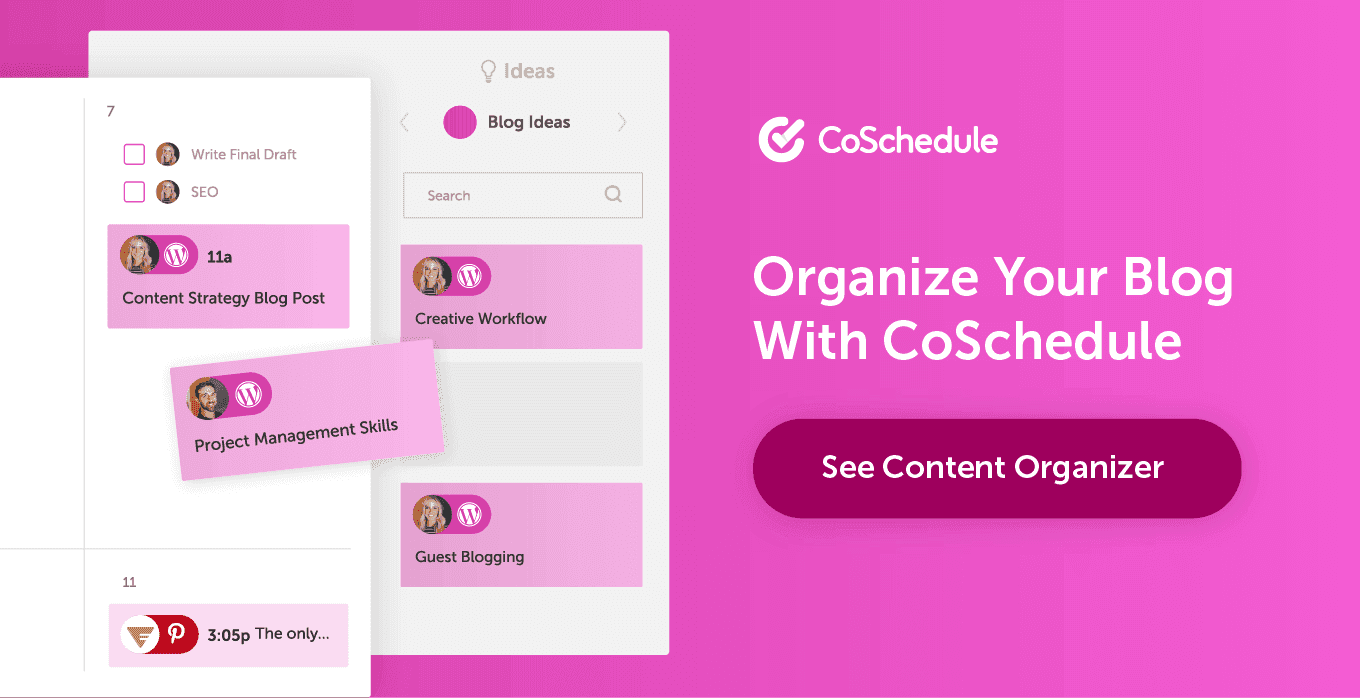CoSchedule Content Organizer