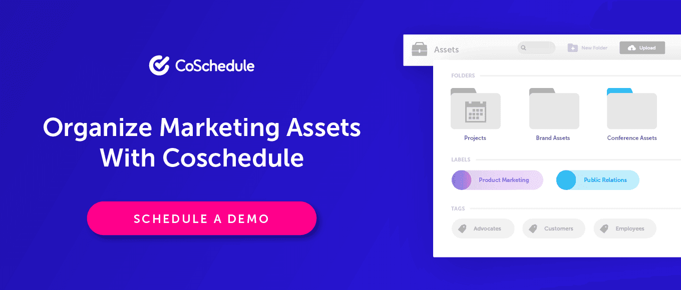 Schedule a Demo With CoSchedule