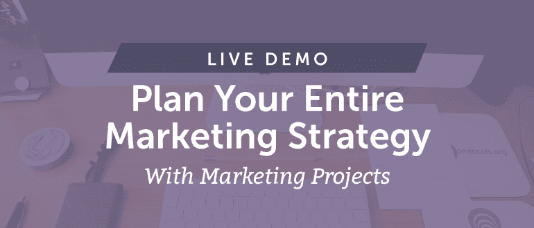 Cover Image for Plan Your Entire Marketing Strategy With Marketing Projects [Live Demo]