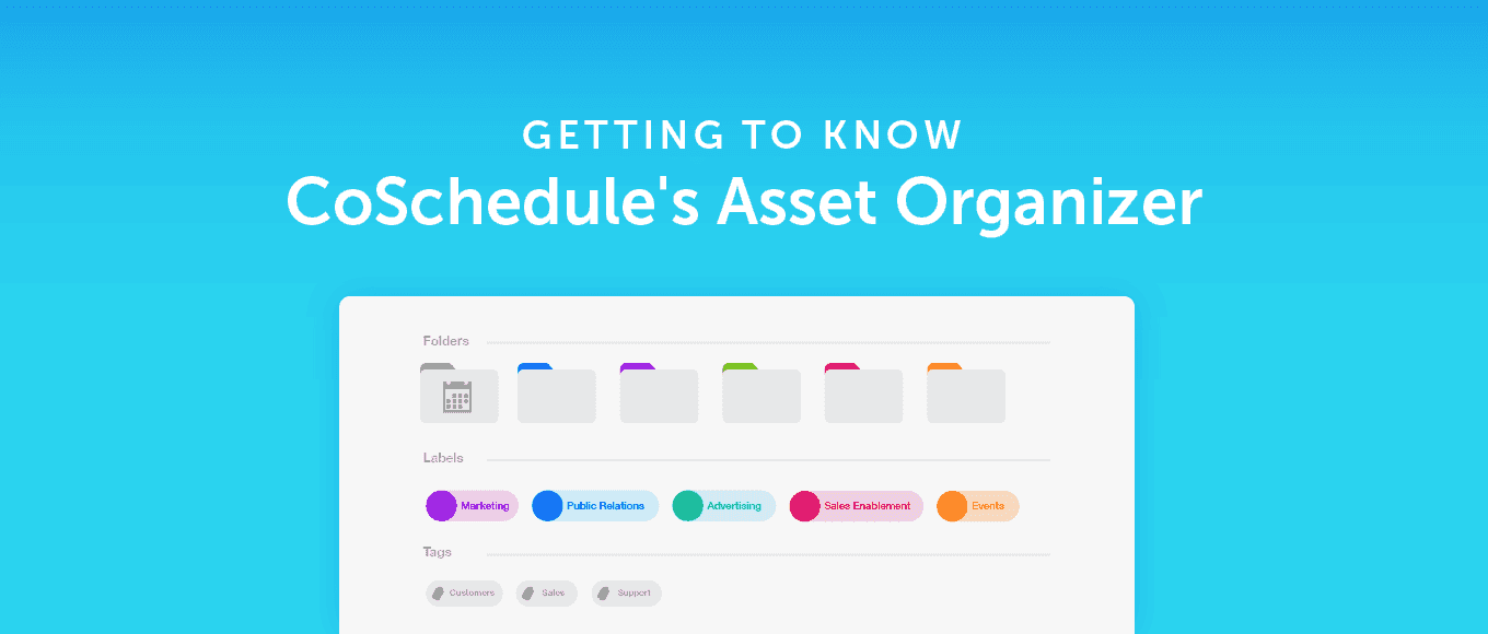 Getting to Know CoSchedule's Asset Organizer
