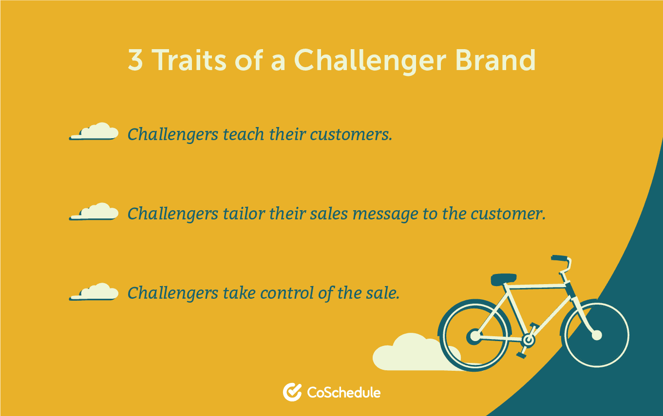 3 different traits to a challenger brand