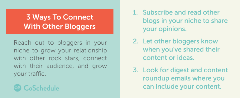 3 ways to connect with other bloggers (as part of your content marketing promotion strategy)