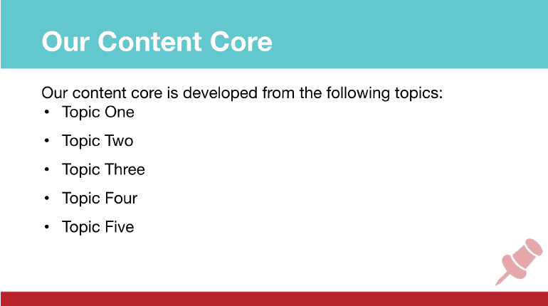 Pinterest Marketing Strategy: Our Content Core