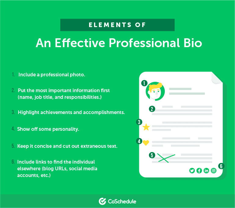 Elements of an Effective Professional Bio