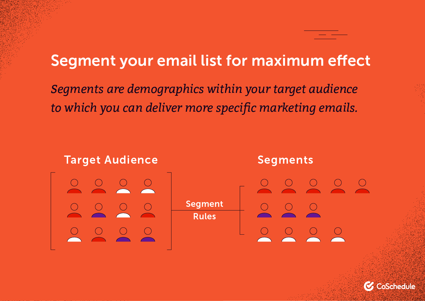 Segment your email list for maximum effect