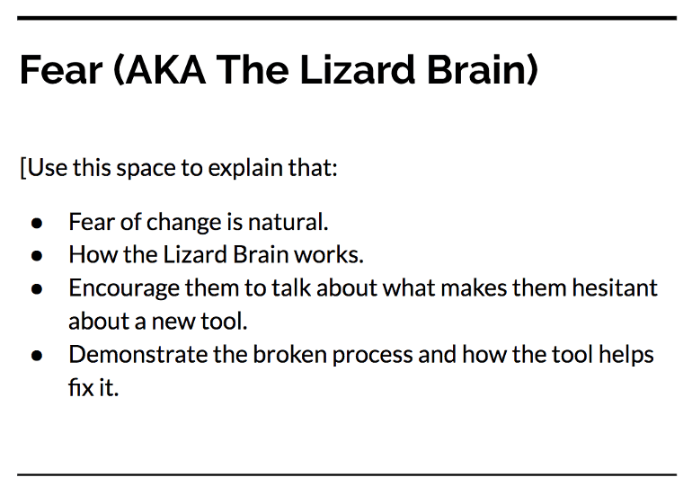 Fear and the Lizard Brain