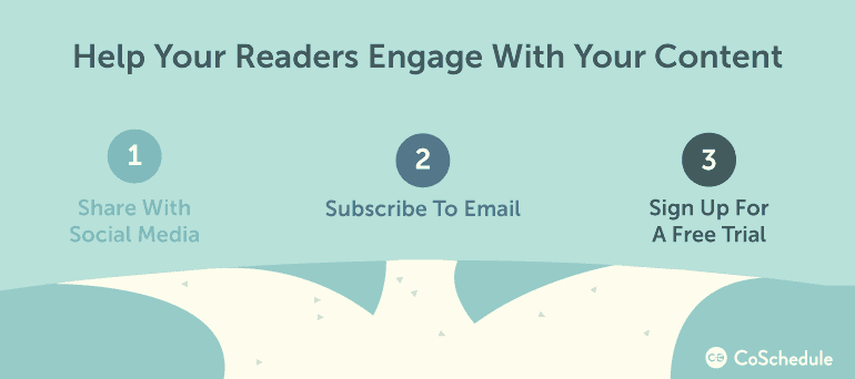 help readers engage with your content through relationship marketing