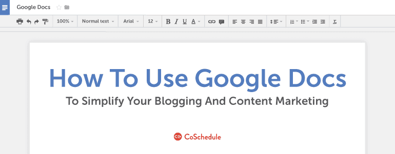 Cover Image for How To Use Google Docs To Simplify Your Blogging And Marketing