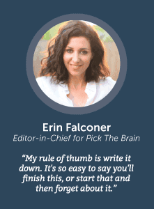 how to increase productivity with Erin Falconer