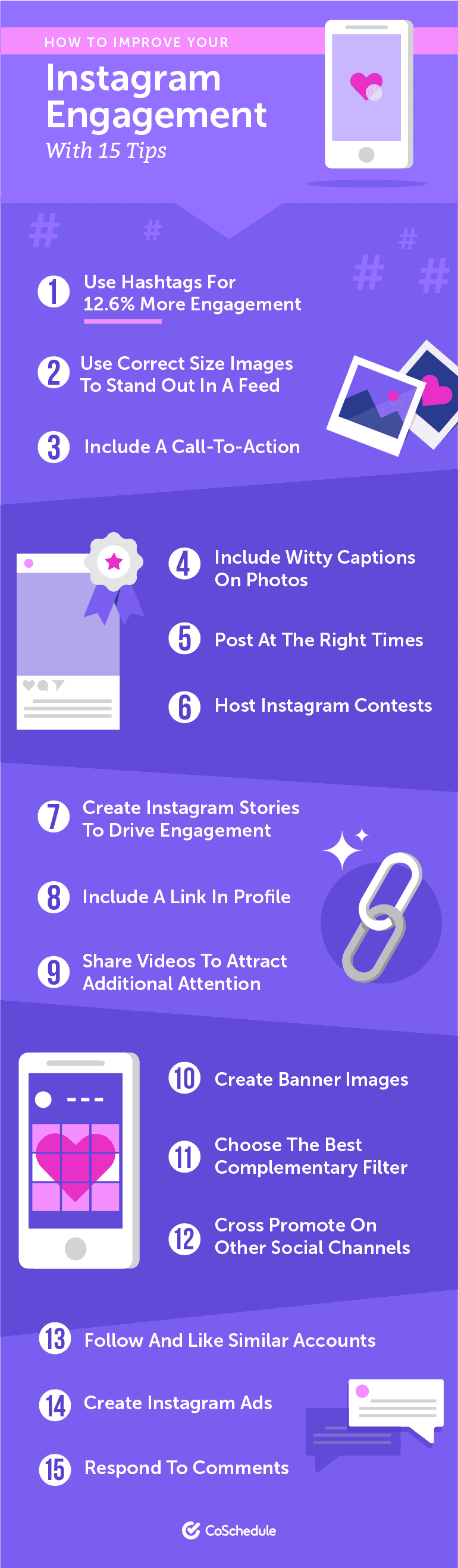 15 Ways to Improve Instagram Engagement: An Infographic