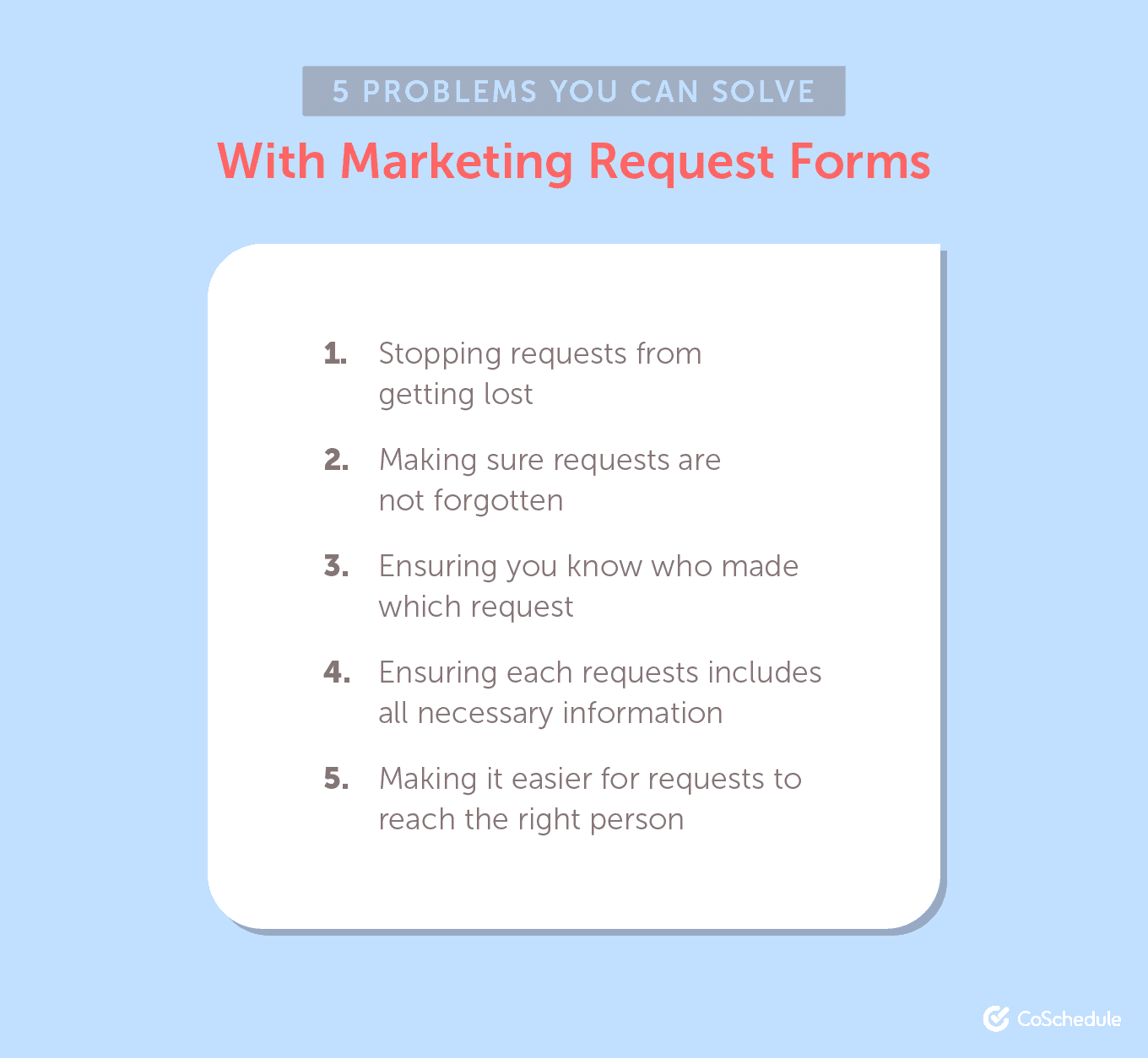 5 Problems You Can Solve With a Marketing Request Form