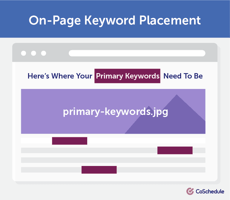 Where Your Primary Keyword Should Be Placed