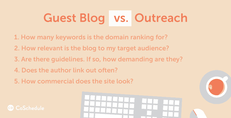 Outreach marketing guest blog vs. outreach