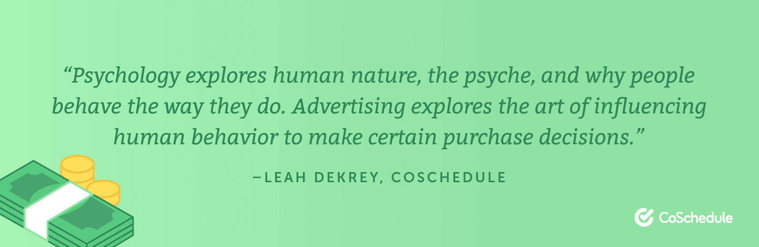 Advertising vs Psychology quote