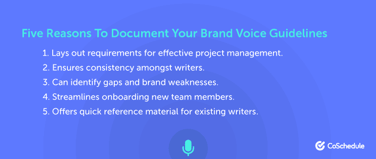 Five Reasons to Document Your Brand Voice Guidelines