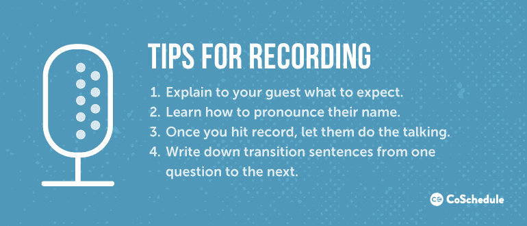 Tips For Recording