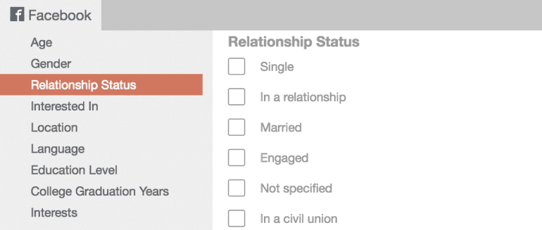 Select Relationship Status