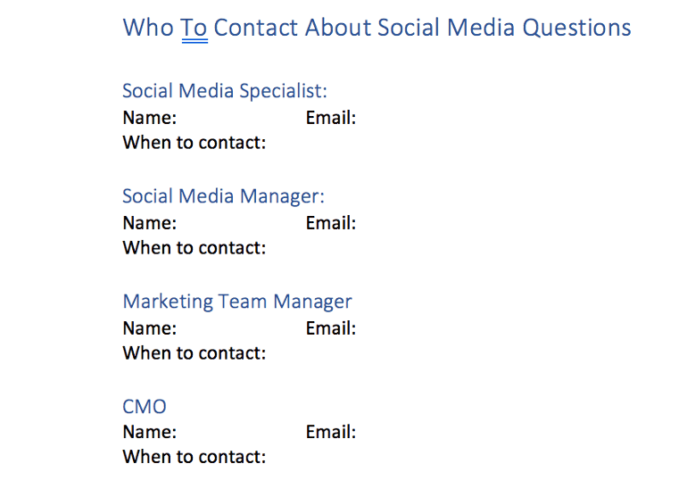 Who to Contact With Questions