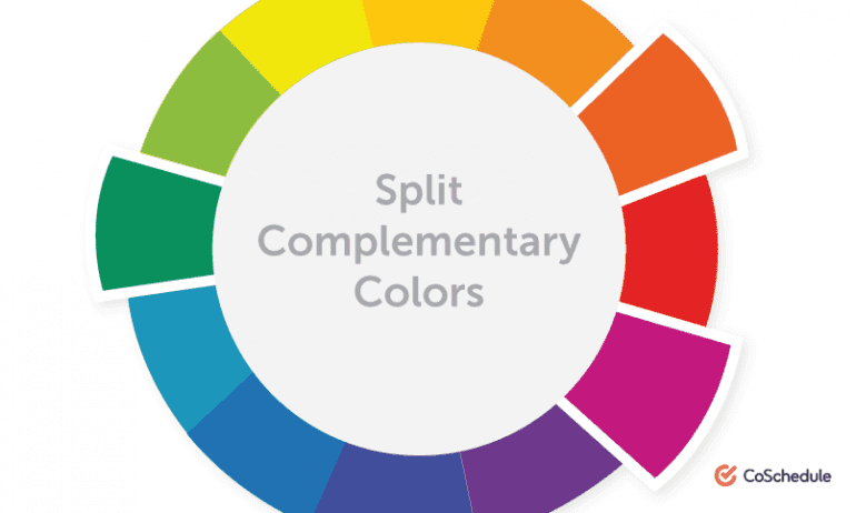 Split Complementary Color Chart